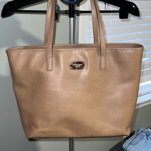 Michael Kors Tan Leather Structured Tote